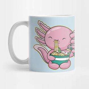 Noodle Bliss: Axolotl's Ramen Feast Mug